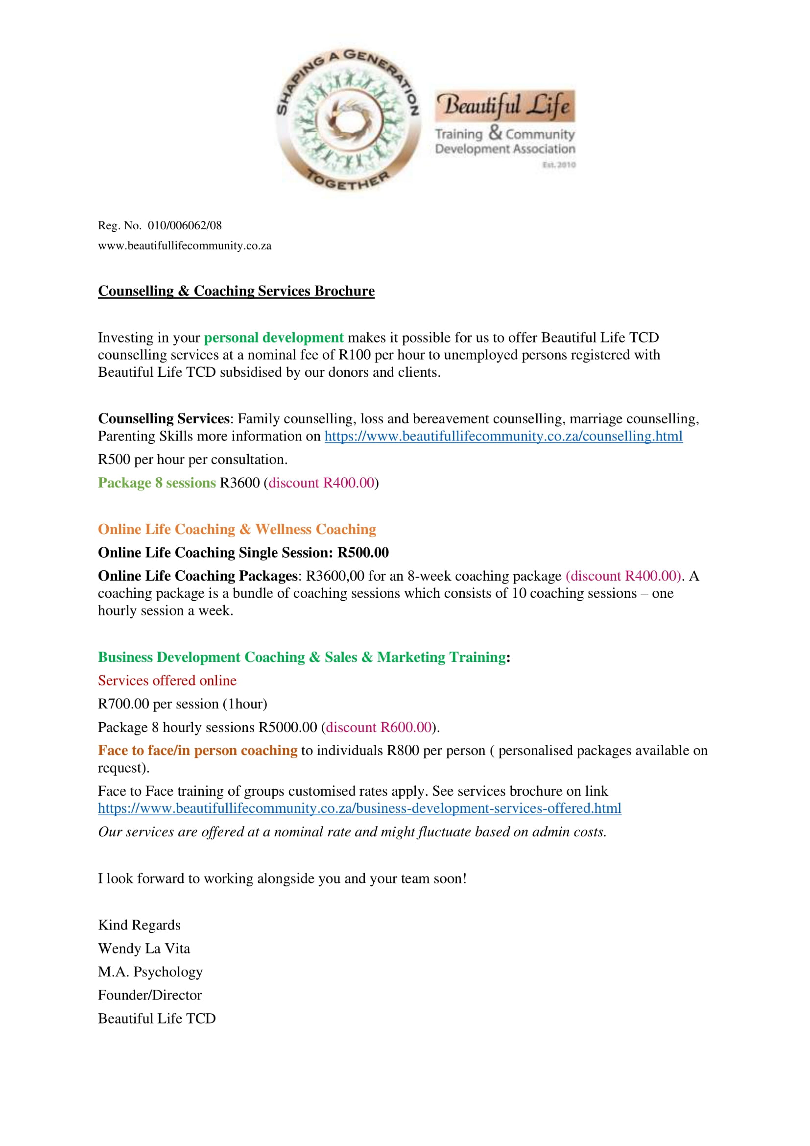 Beautiful Life TCD Consulting Brochure-1